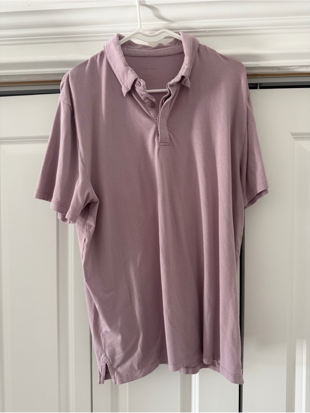 Tommy John Men's Short-Sleeve Polo Shirt | Dusty Purple Mauve | Large